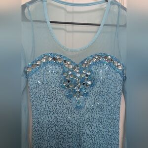 Elsa Frozen Sheer Blue Women's Small Dress